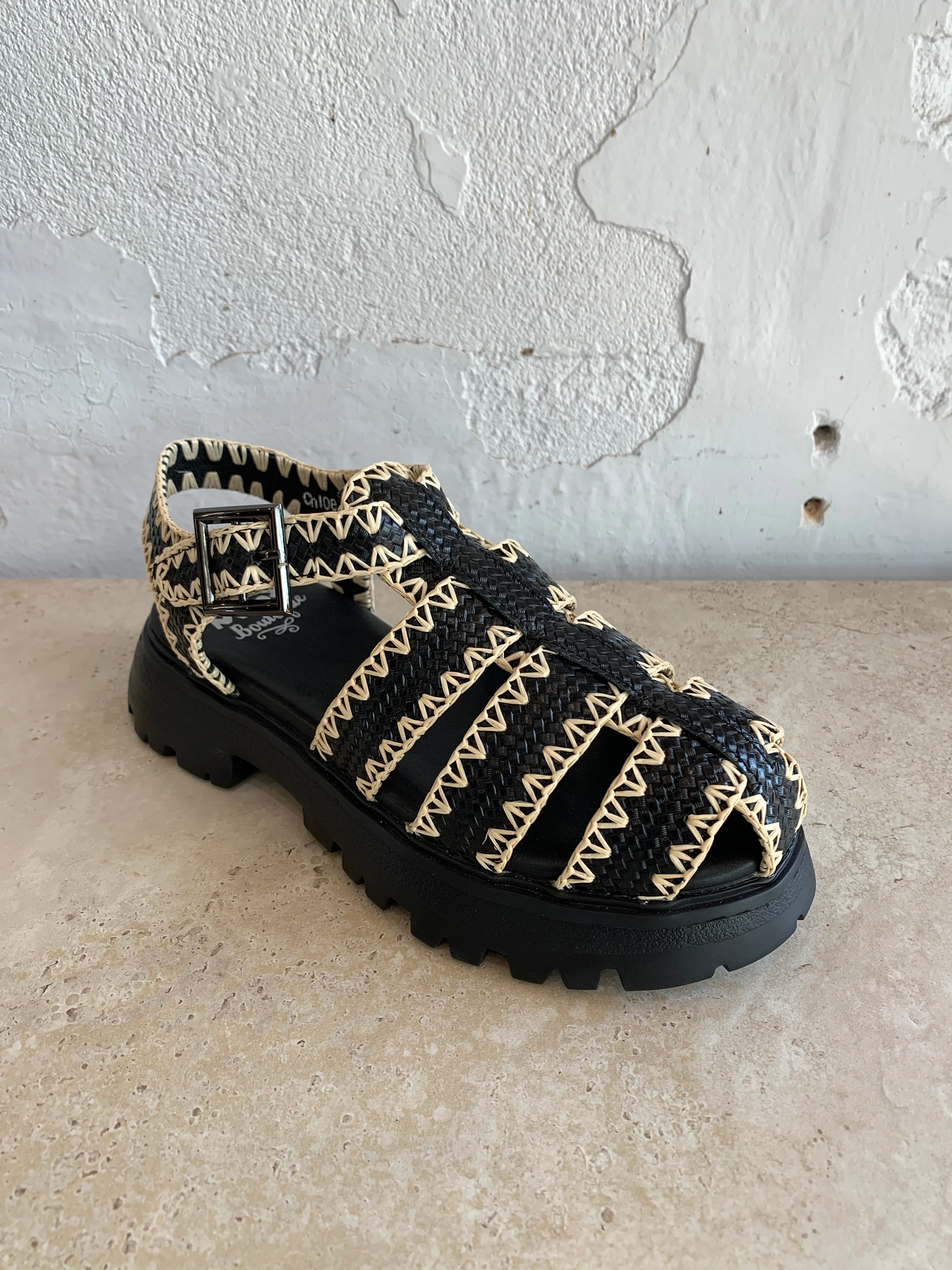 Minx Chloe Black Ivory Stitch