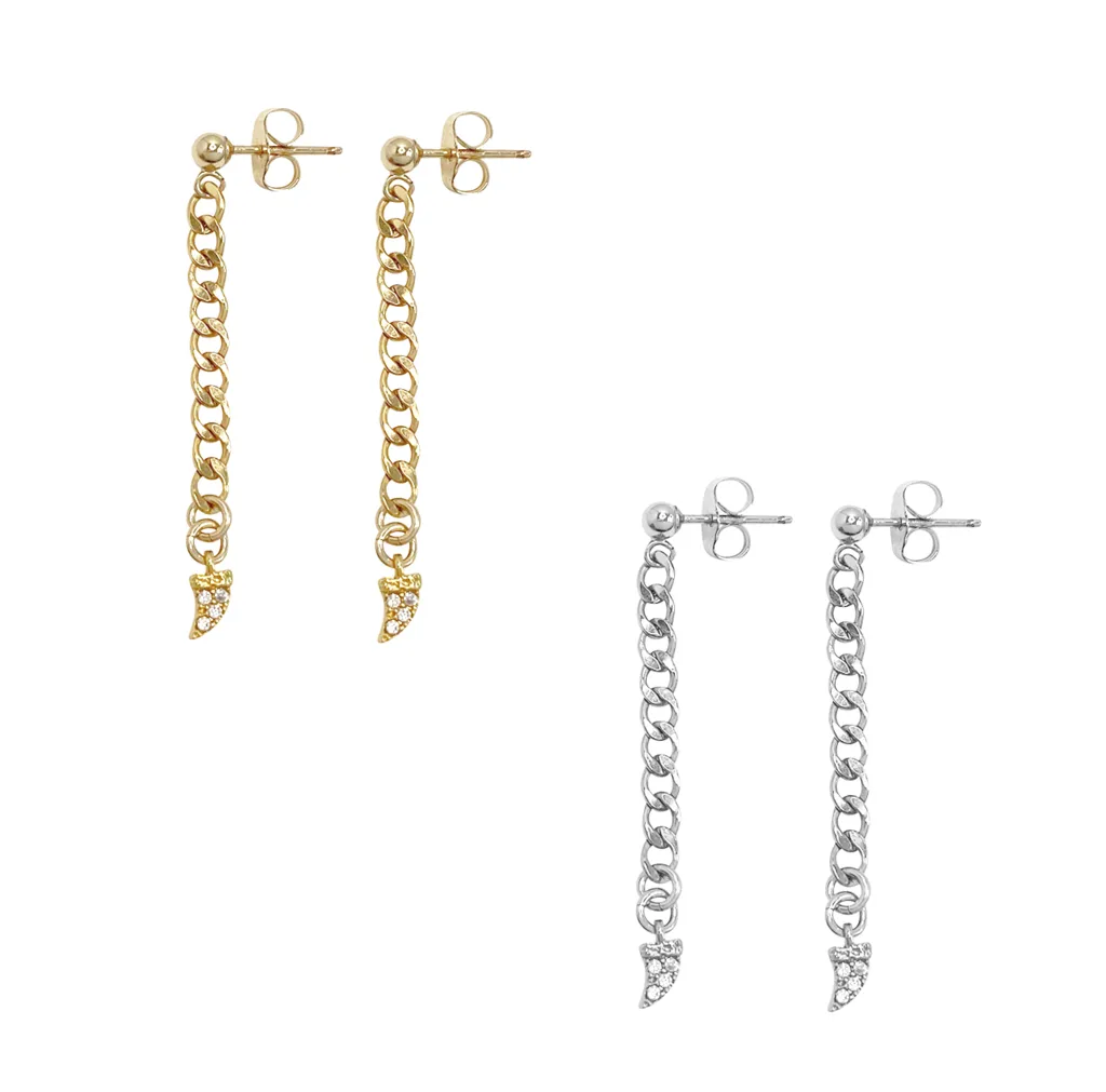 Misuzi Cuba Tusk Earring Silver