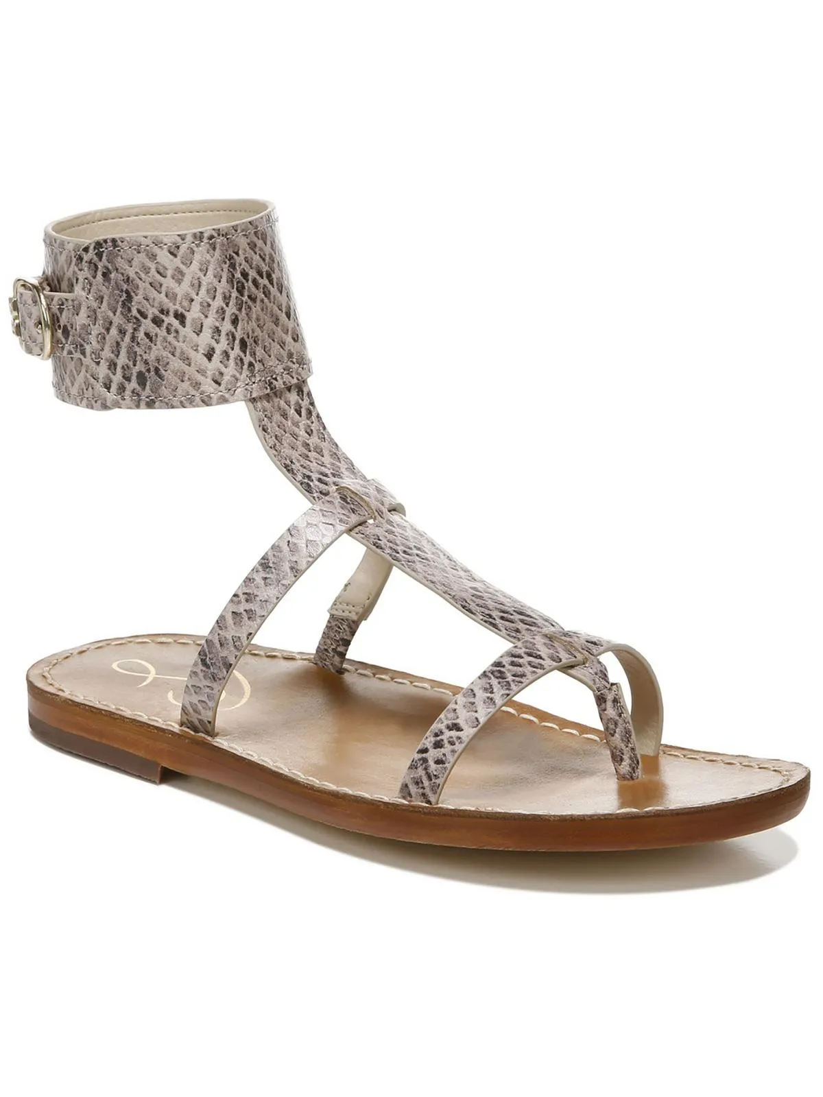 Mollie Womens Leather Ankle Gladiator Sandals