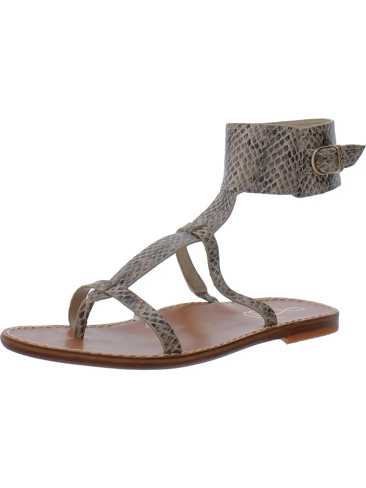 Mollie Womens Leather Ankle Gladiator Sandals