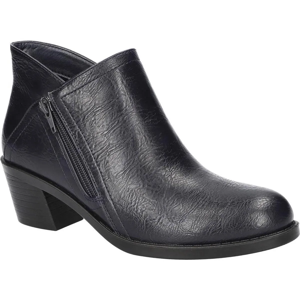 MORGANA Womens Zipper Manmade Ankle Boots