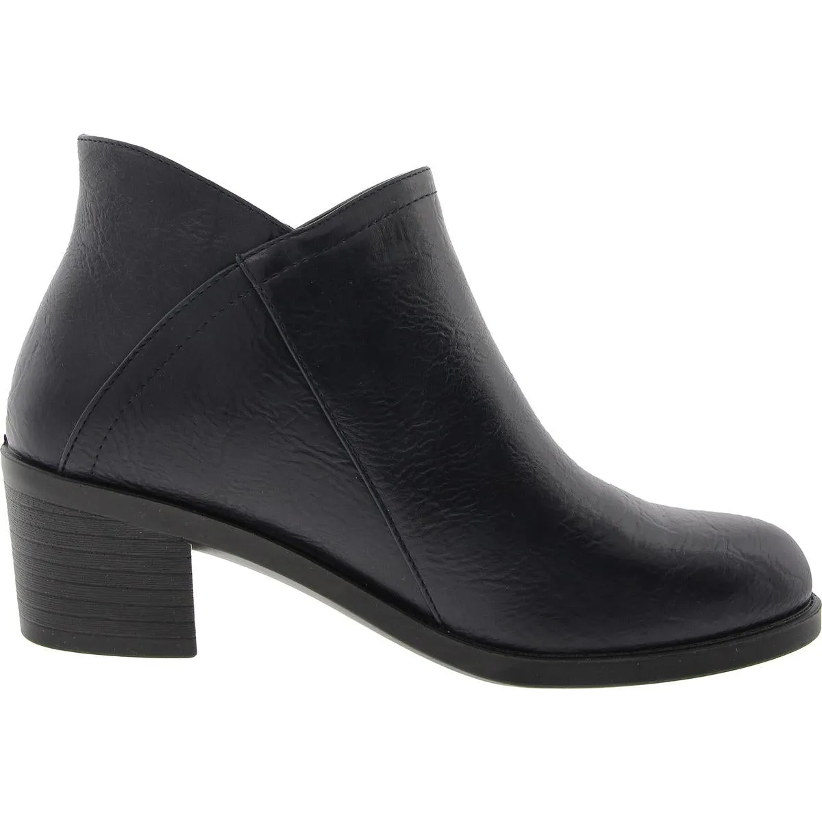 MORGANA Womens Zipper Manmade Ankle Boots