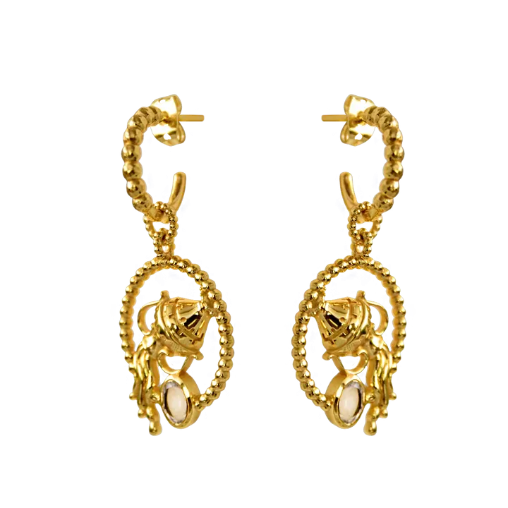 Mountain & Moon Aquarius Earrings