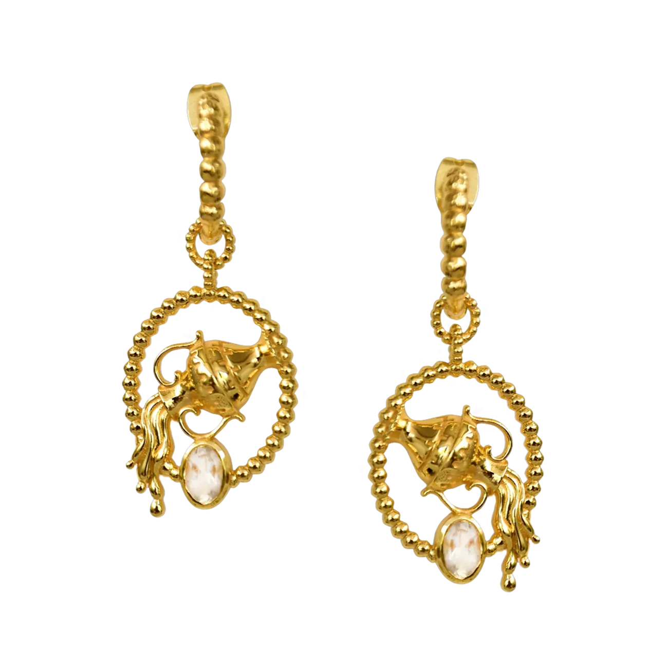 Mountain & Moon Aquarius Earrings