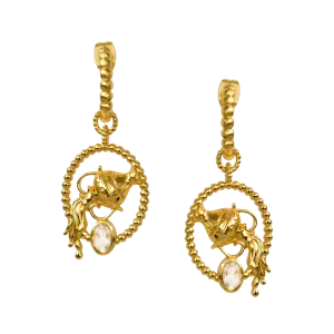 Mountain & Moon Aquarius Earrings
