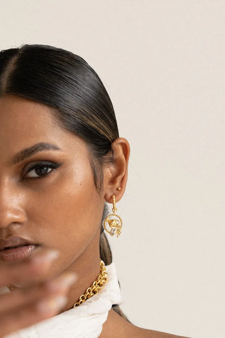 Mountain & Moon Aquarius Earrings