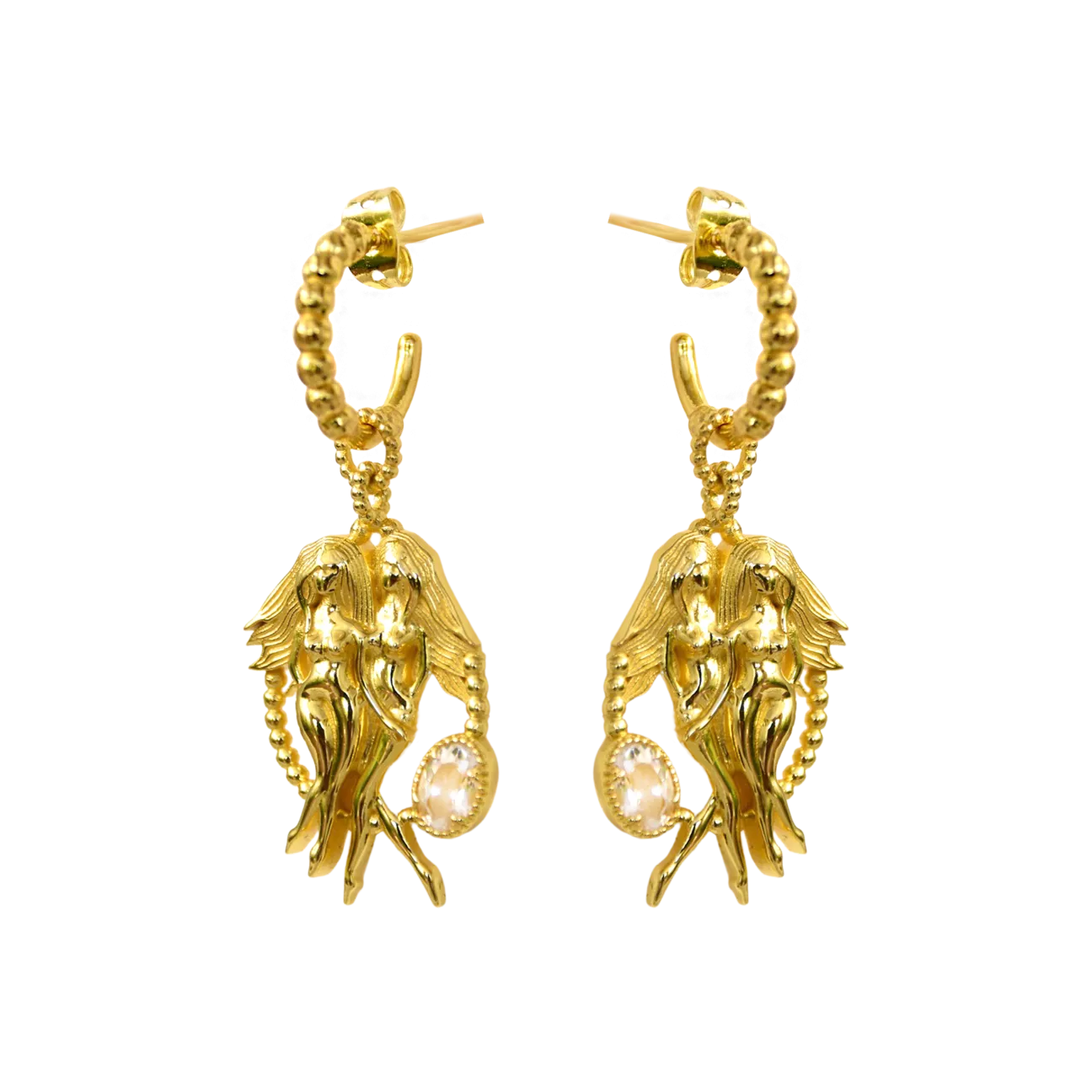 Mountain & Moon Gemini Earrings