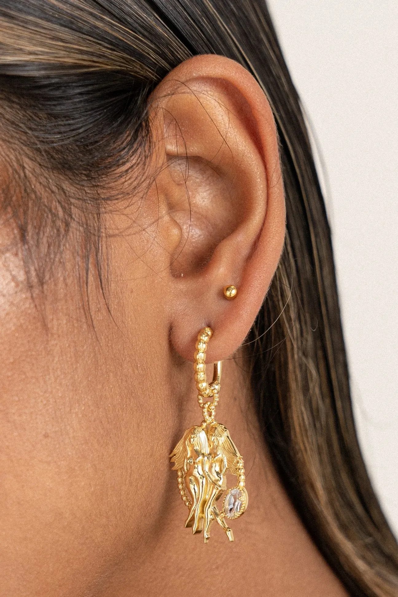 Mountain & Moon Gemini Earrings
