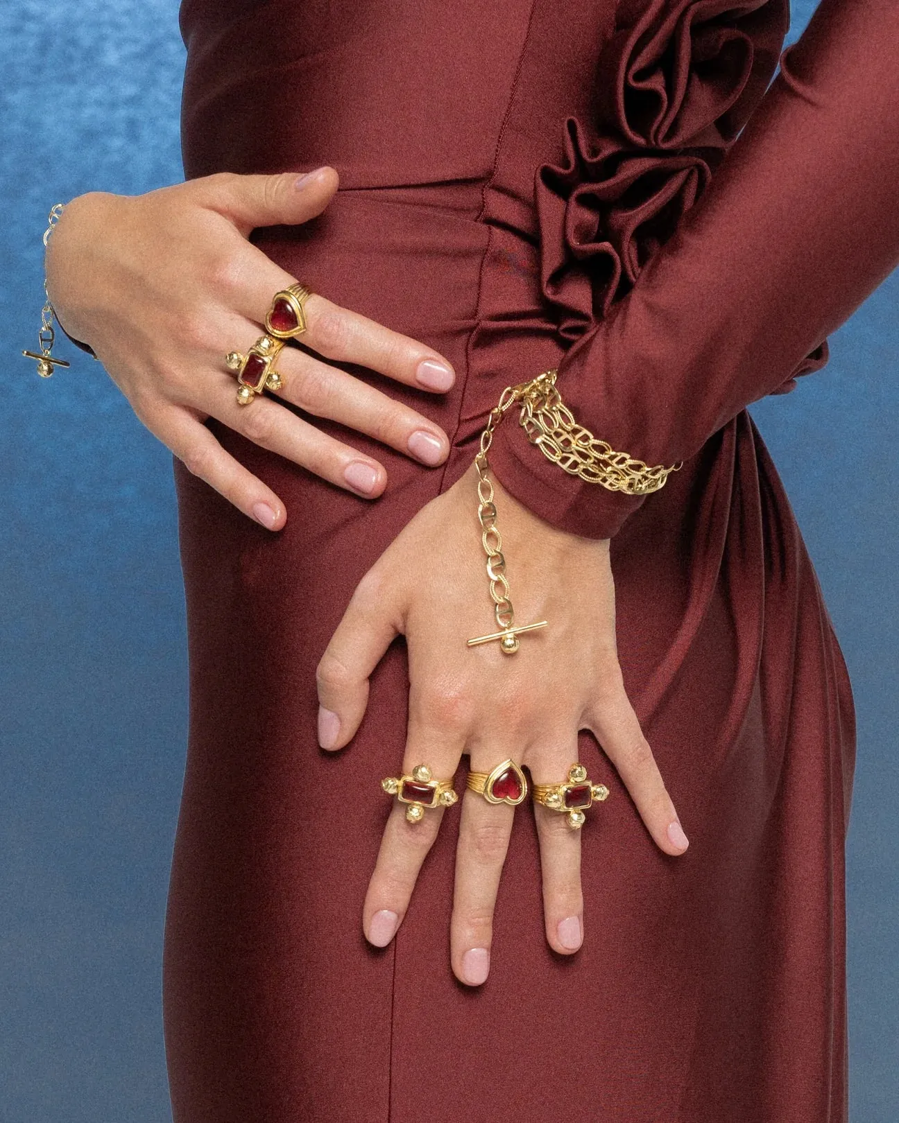 Mountain & Moon Petra Ring Gold