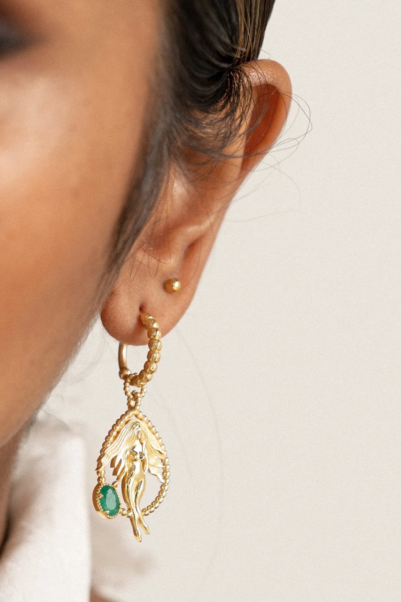 Mountain & Moon Virgo Earrings