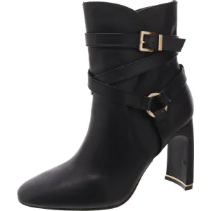 Nellie Womens Zipper Man Made Ankle Boots