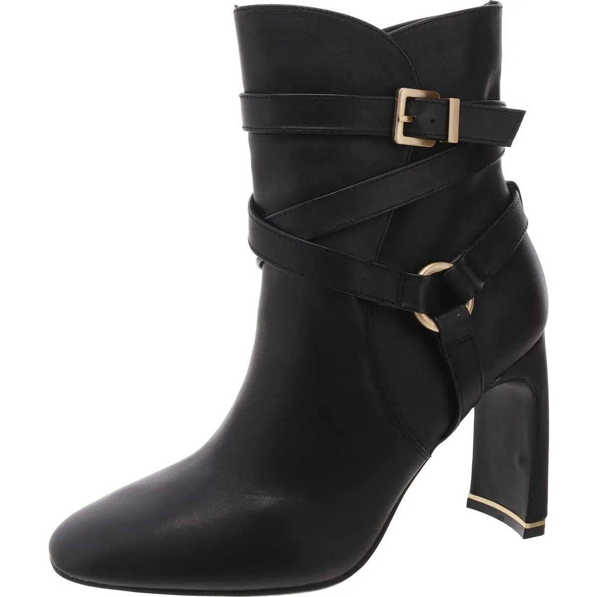 Nellie Womens Zipper Man Made Ankle Boots