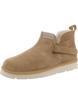 Ongi Womens Suede Pull On Booties