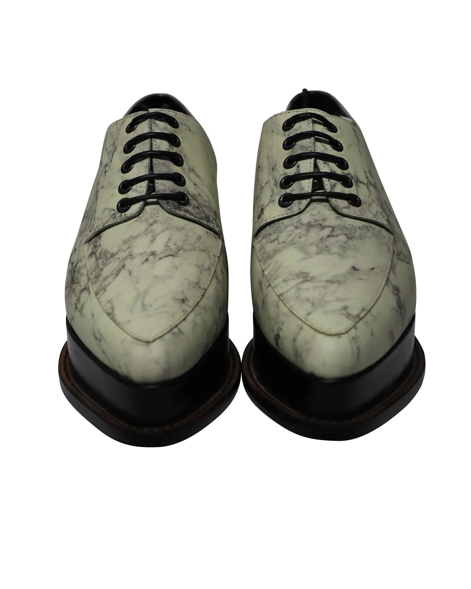 Opening Ceremony Eleanora Platform Oxfords in Marble Print Leather