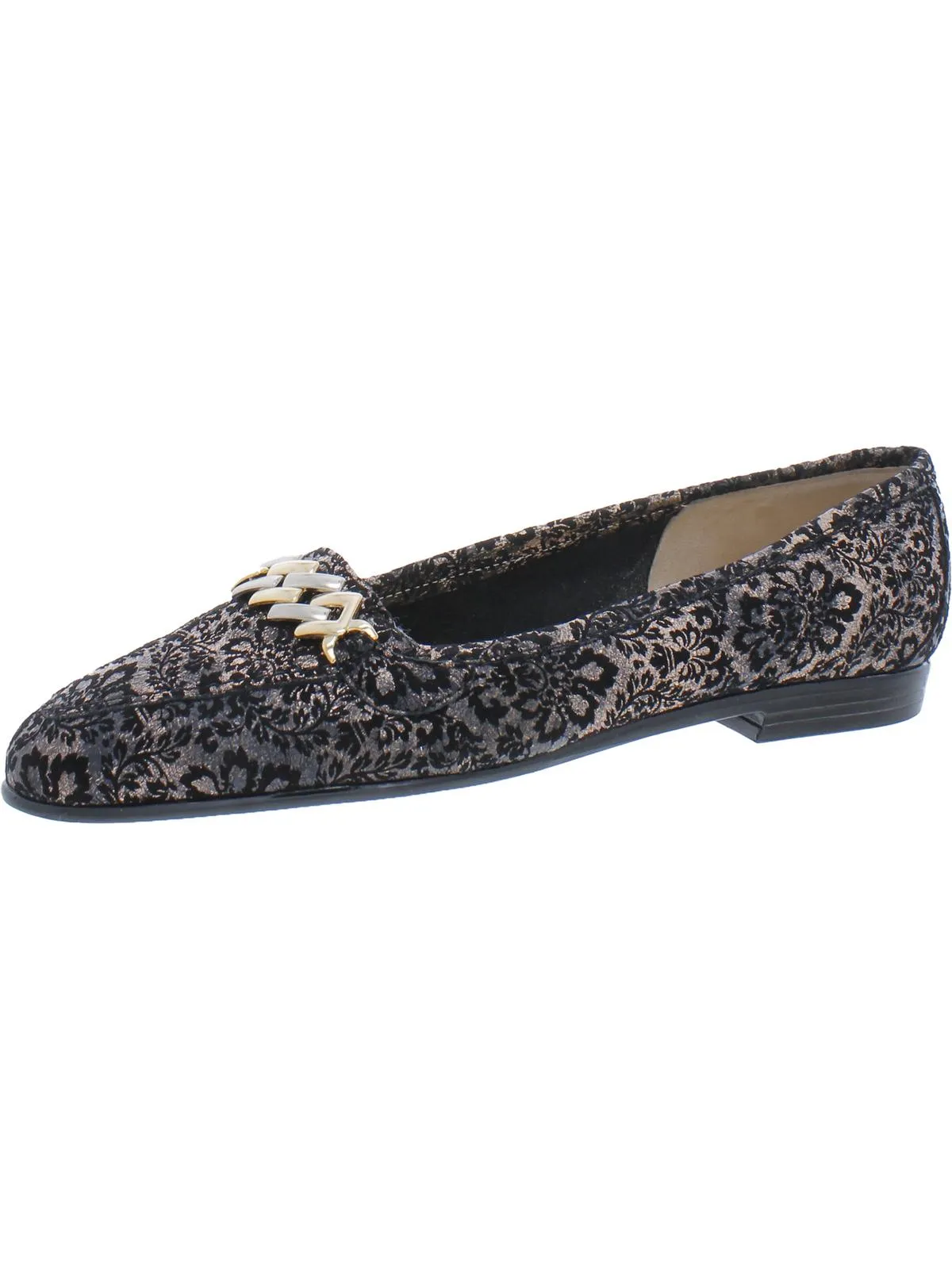 Oste Womens Leather Slip On Loafers