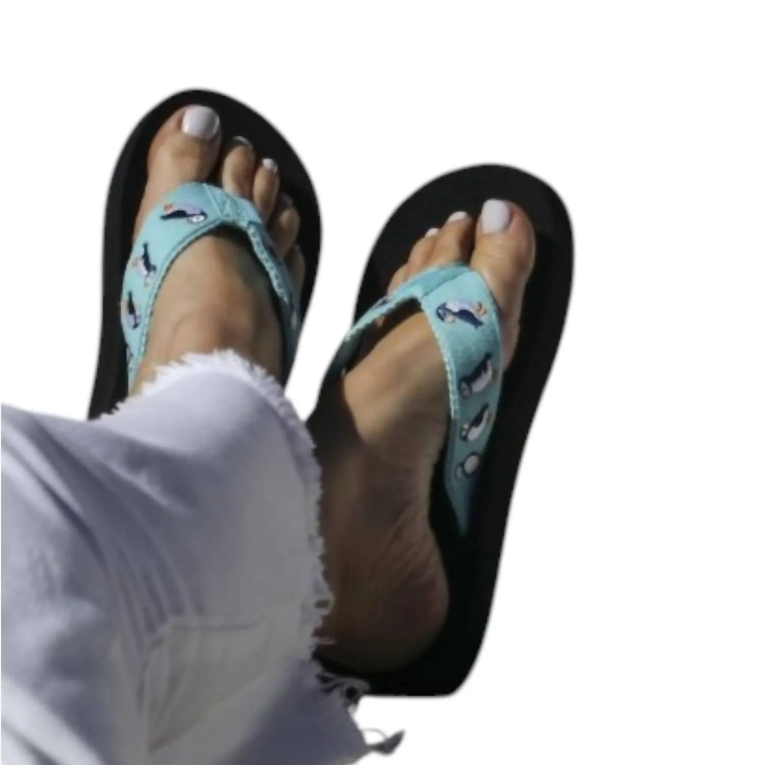 Pengu Flip Flop Sandals In Puffins