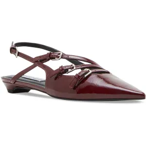 Peony Womens Strappy Leather Slingback Slippers