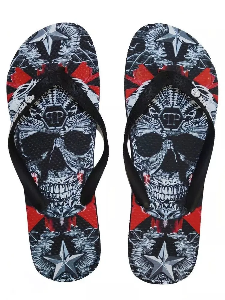 Philipp Plein  Graphic Flip Flops for Women's Women