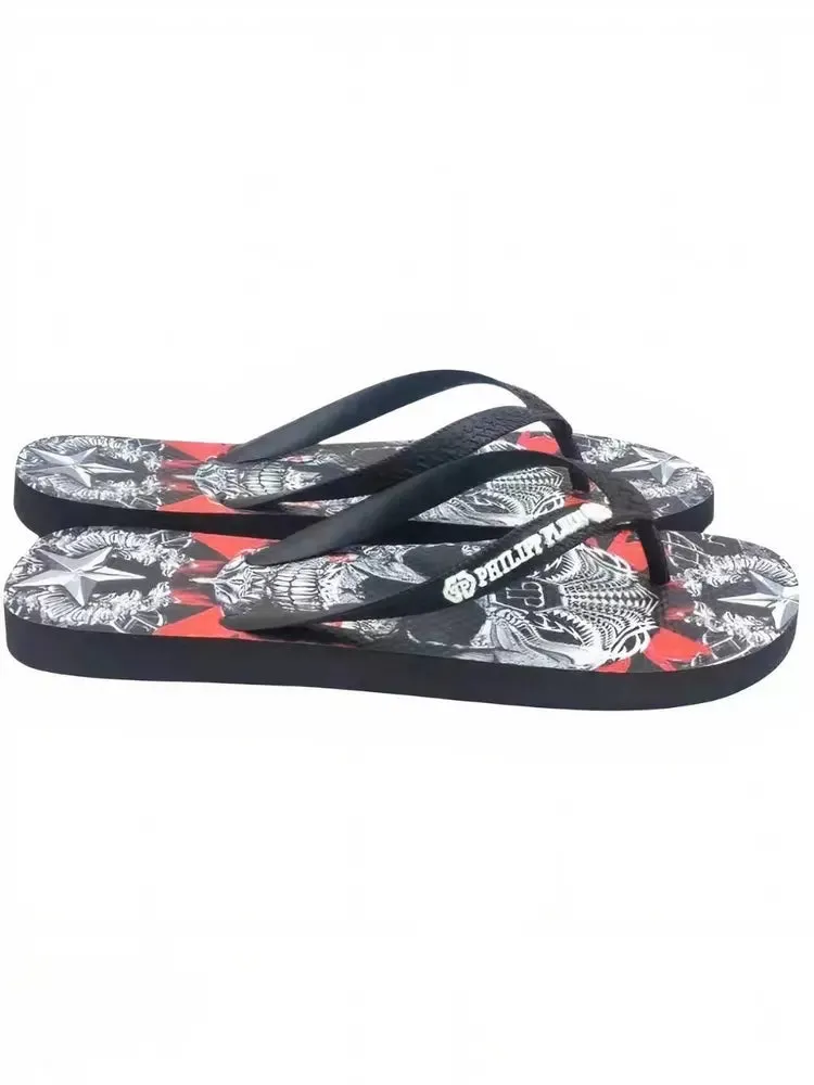 Philipp Plein  Graphic Flip Flops for Women's Women
