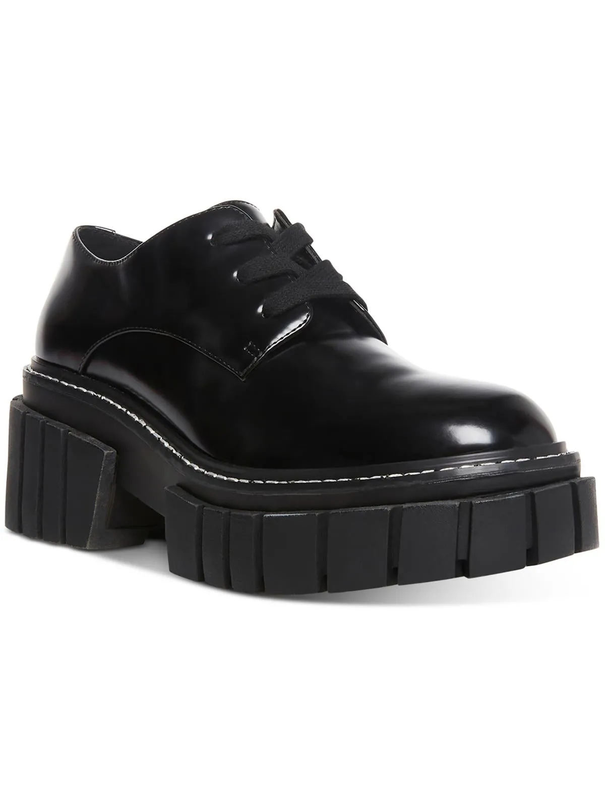 Phoennix Womens Patent Lugged Sole Oxfords