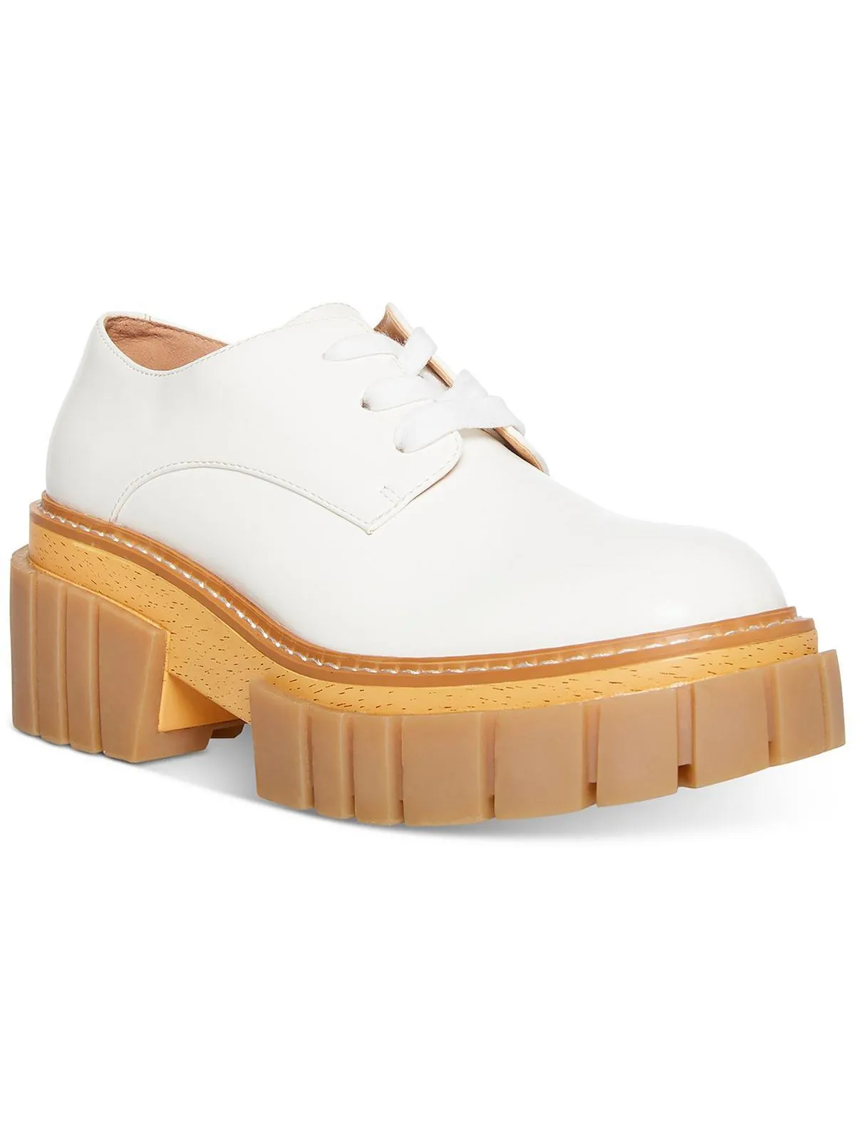 Phoennix Womens Patent Lugged Sole Oxfords