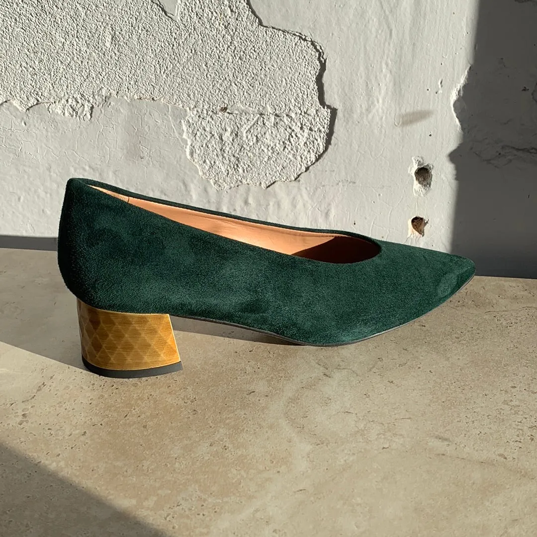 Piazza Grande Ingrid Green Suede