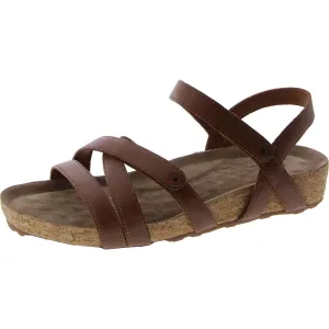 Pool Womens Cork Strappy Flatform Sandals