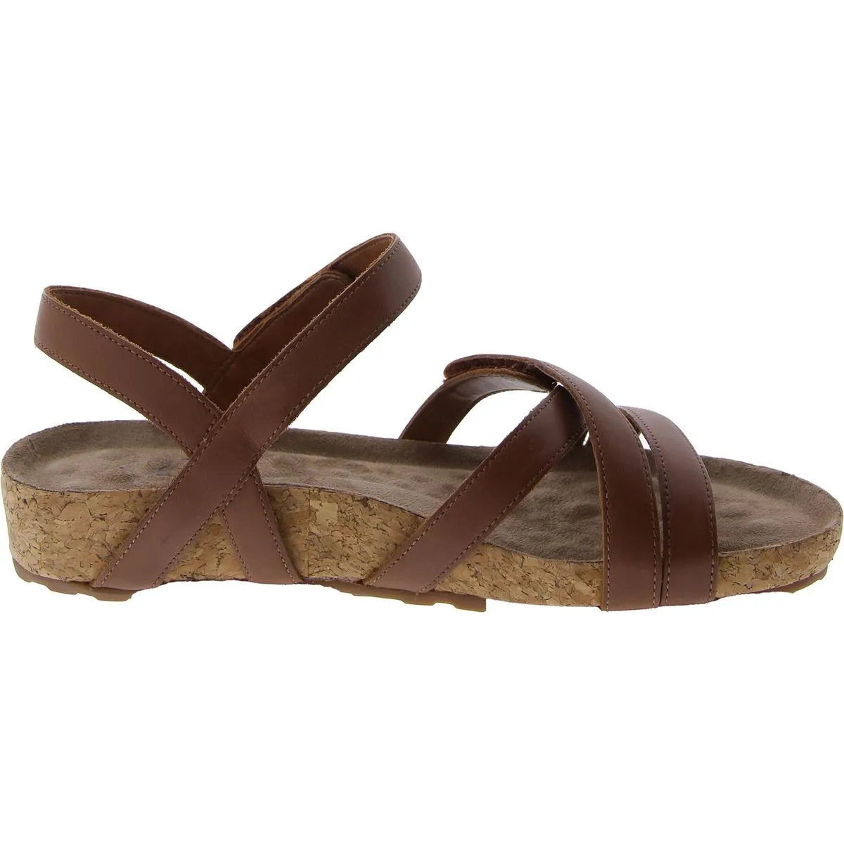 Pool Womens Cork Strappy Flatform Sandals