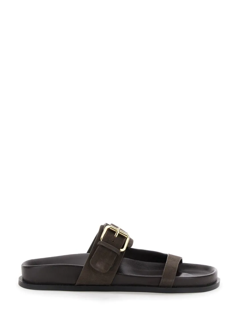 Prince' Brown Sandals With Buckle Closure