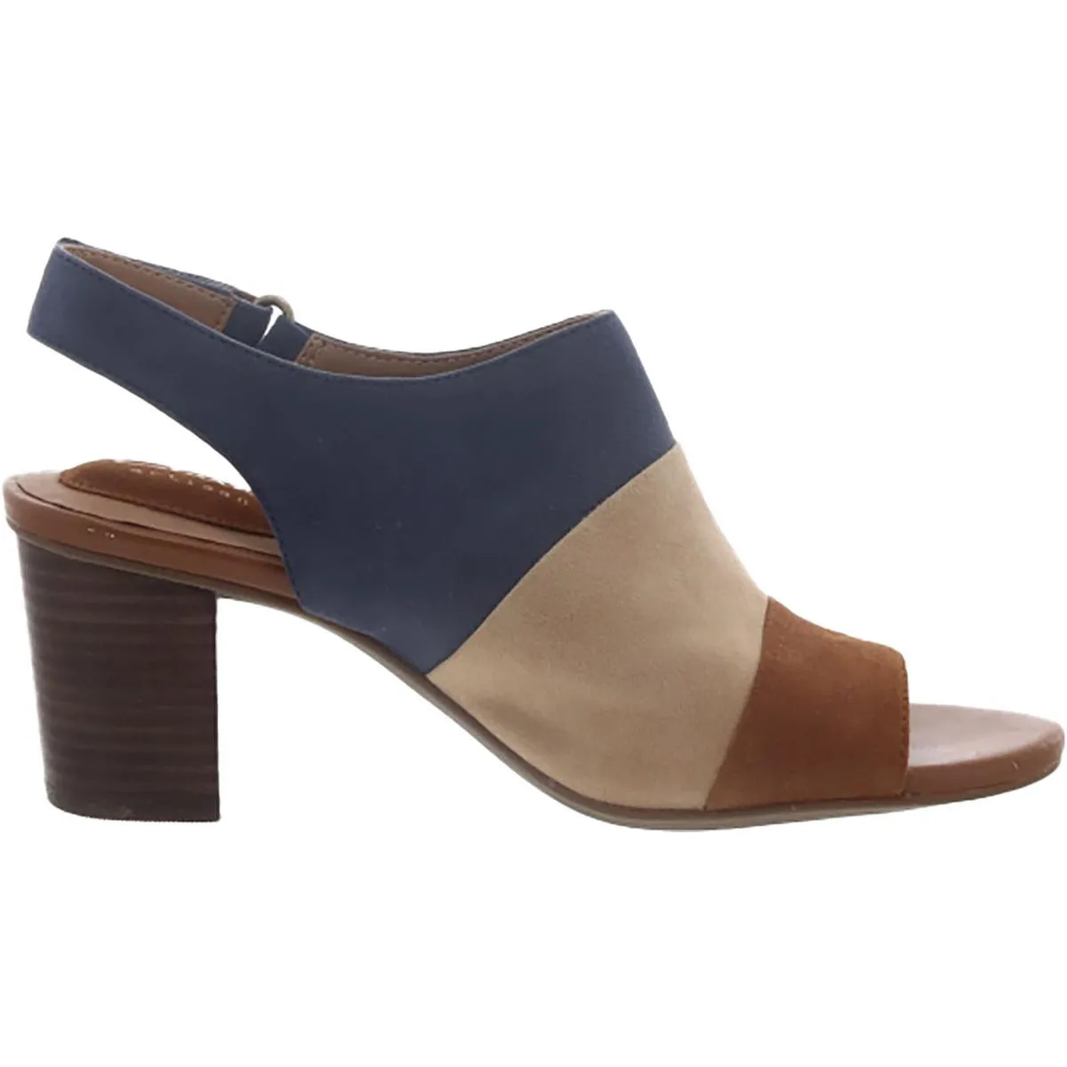 Ralene Shine Womens Suede Casual Slingback Sandals