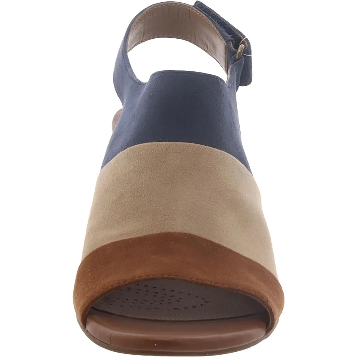 Ralene Shine Womens Suede Casual Slingback Sandals