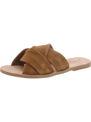 Rio Vista Womens Suede Slip On Slide Sandals