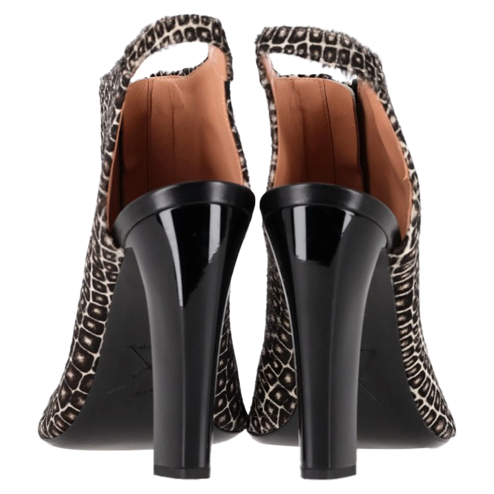 Roland Mouret Printed High Heel Boots in Multicolor Ponyhair