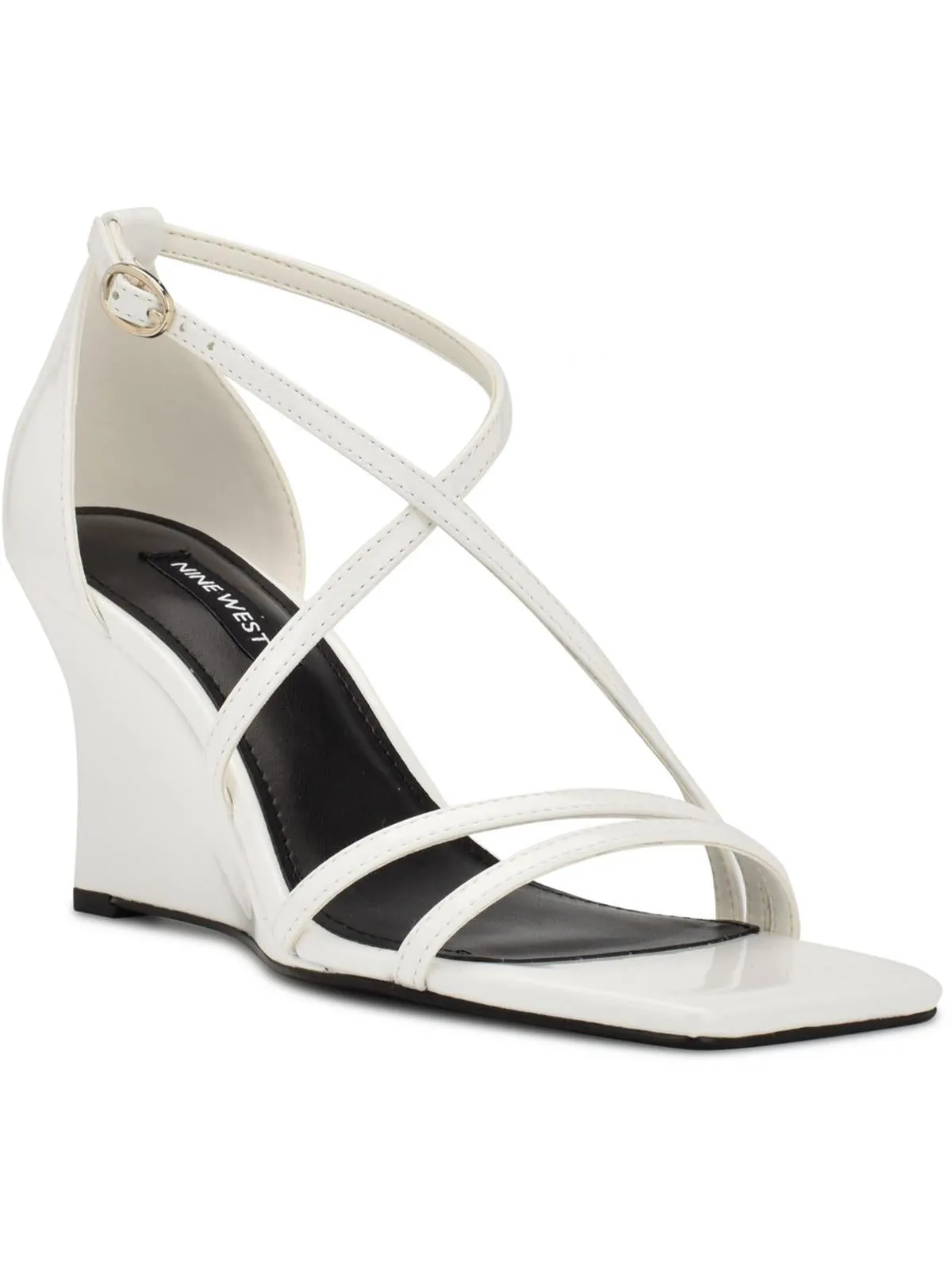 ROLGA3 Womens Square toe Casual Wedge Sandals
