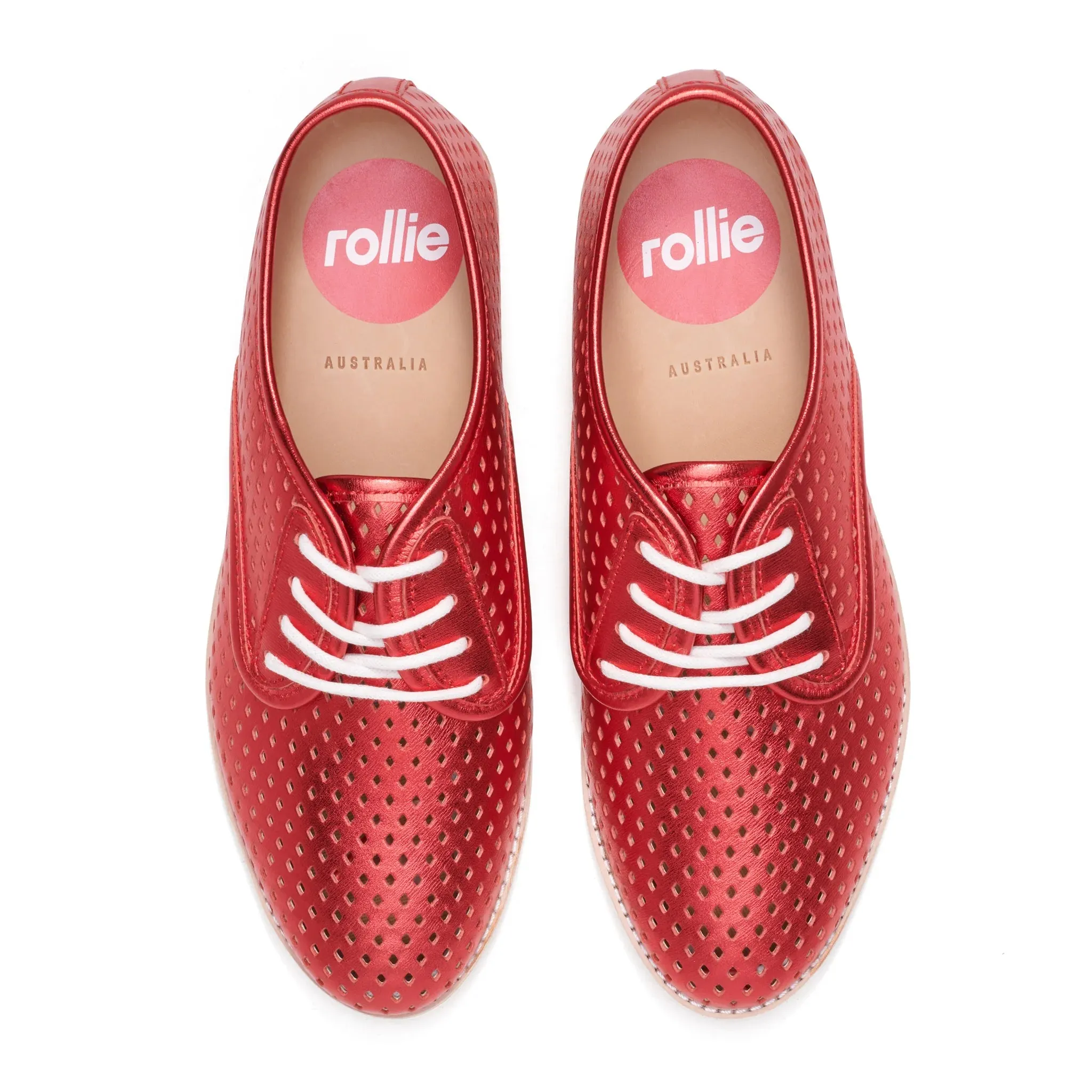 Rollie Derby Punch Red Metallic - LAST PAIR size 39
