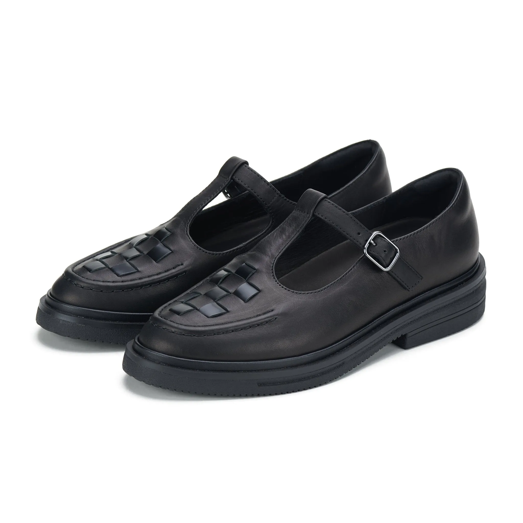 Rollie T-Bar Loafer Rise All Black
