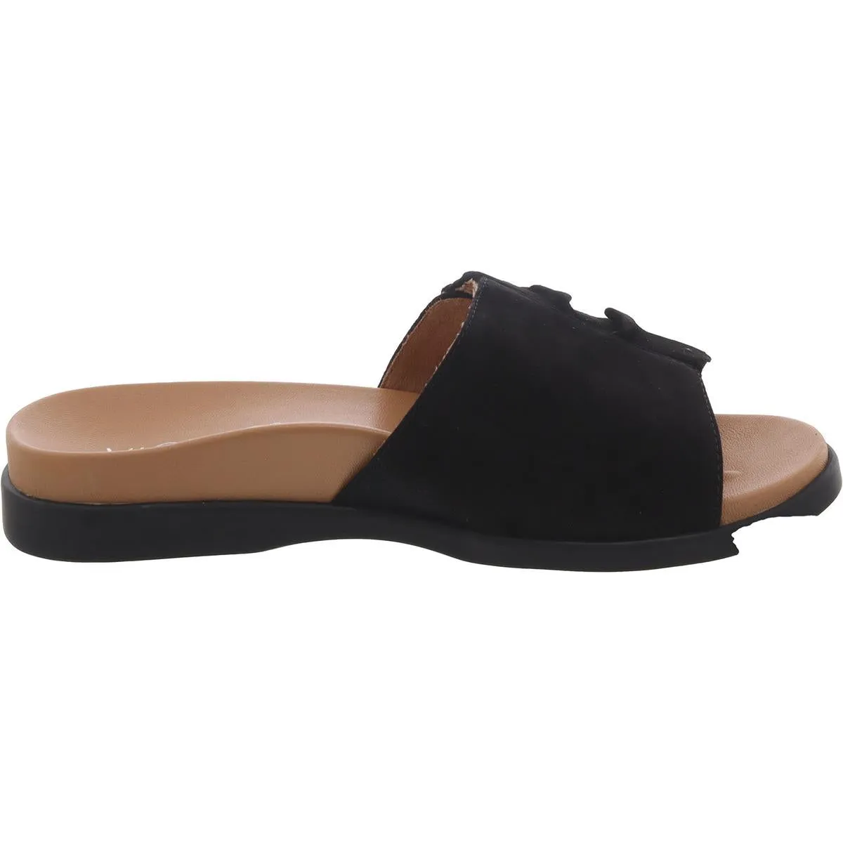 Roni Womens Suede Flat Slides