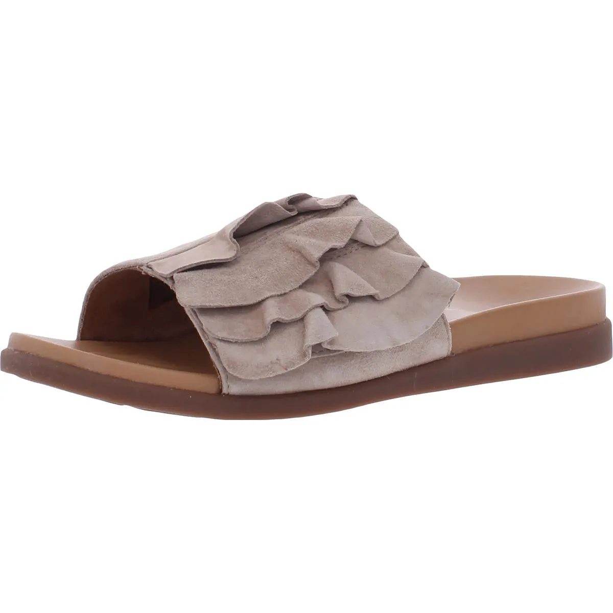 Roni Womens Suede Flat Slides