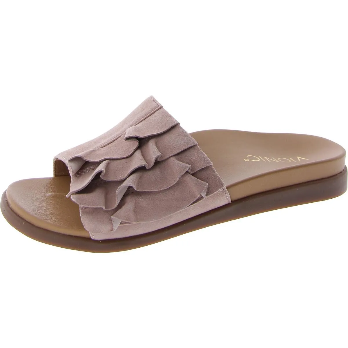 Roni Womens Suede Flat Slides