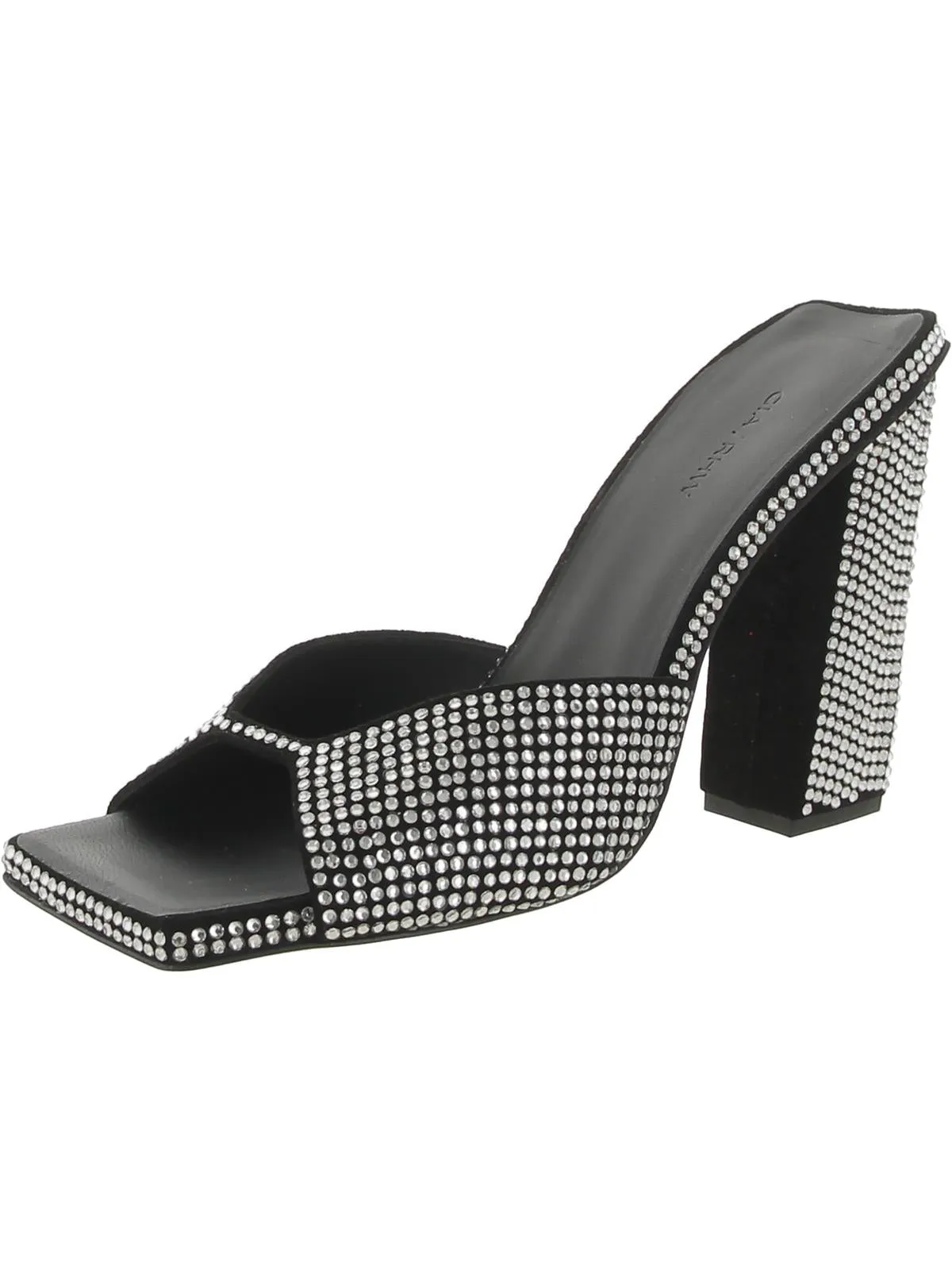 Rosie 14 Strass Womens Suede Peep-Toe Slide Sandals