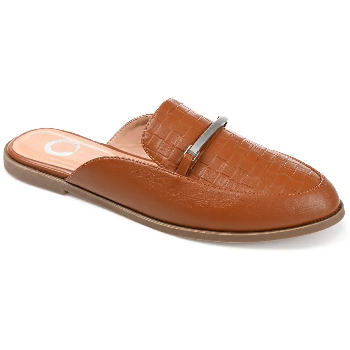 Rubee Womens Faux Leather Loafer Mules