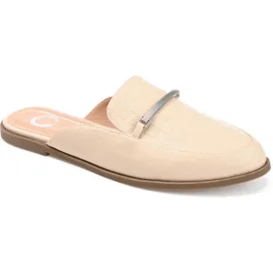 Rubee Womens Faux Leather Loafer Mules
