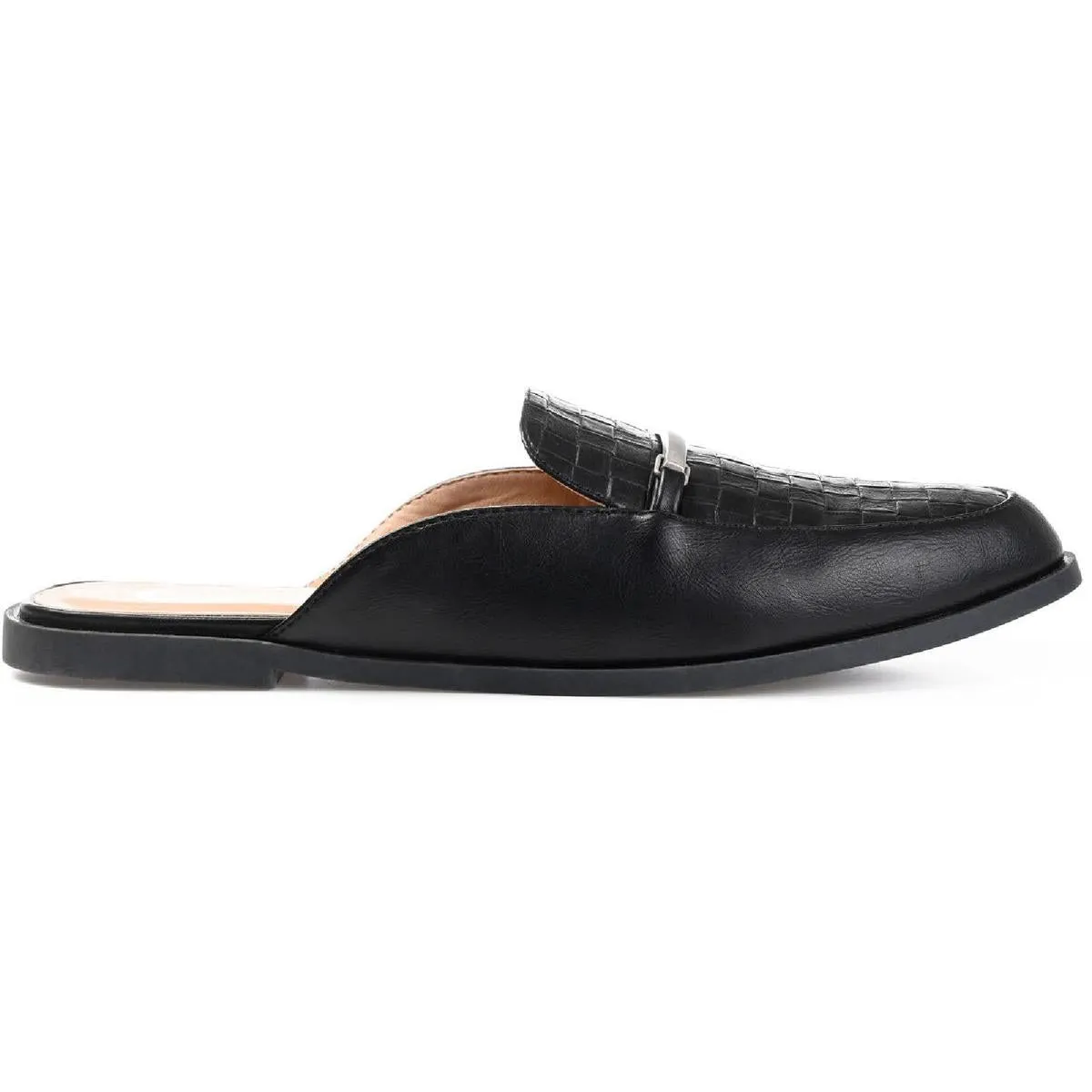 Rubee Womens Faux Leather Loafer Mules