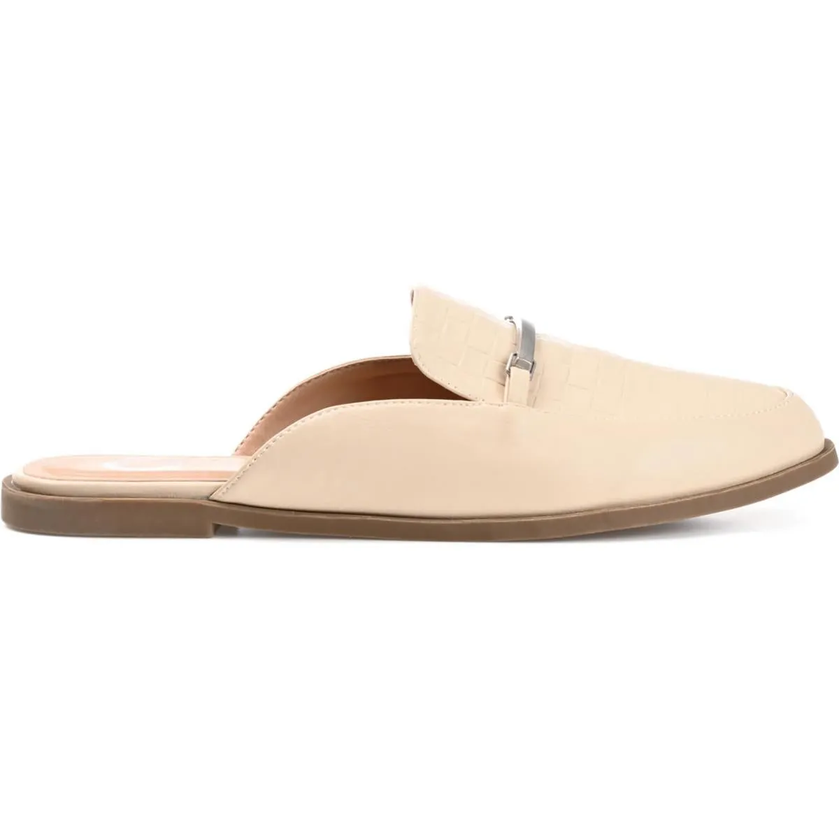 Rubee Womens Faux Leather Loafer Mules