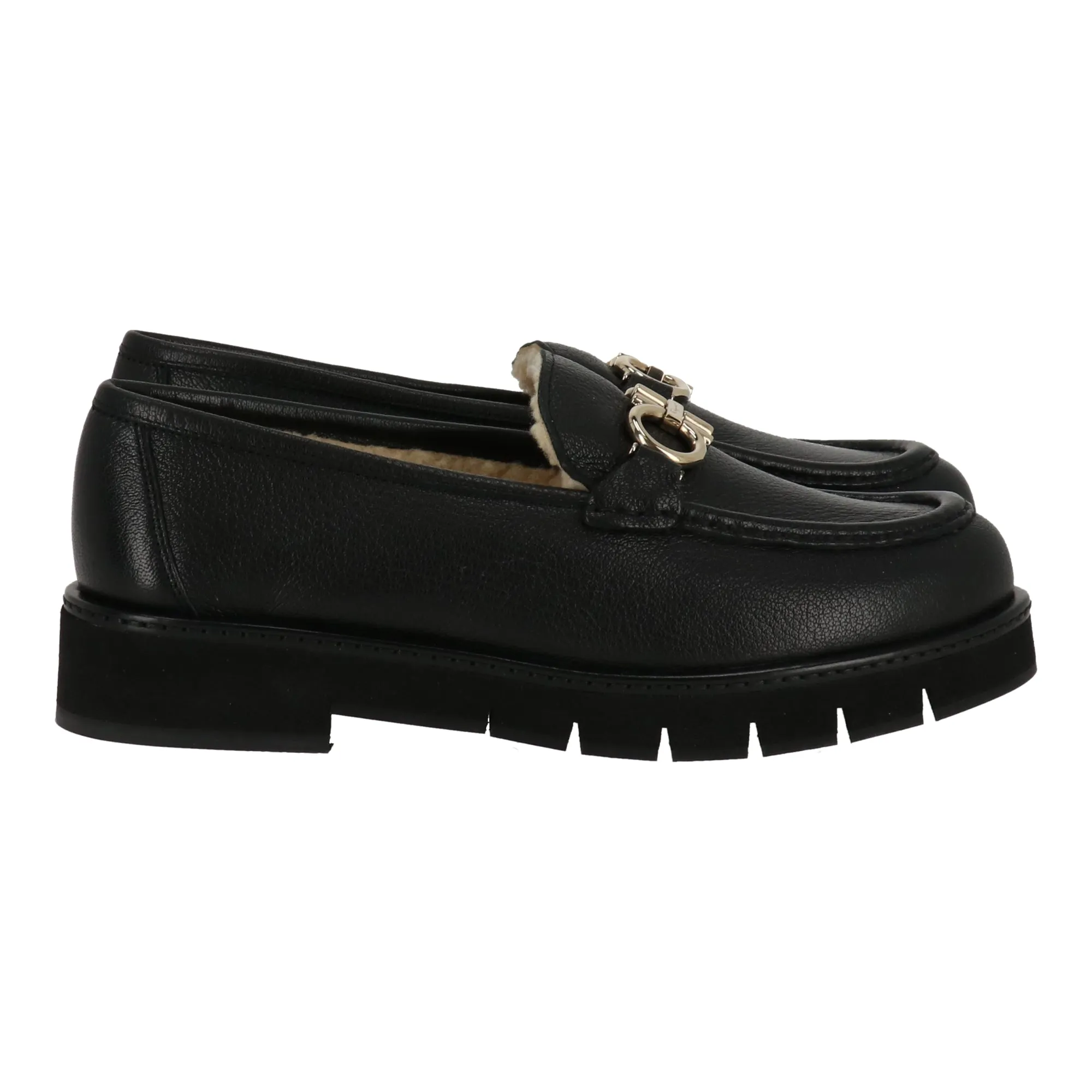 Salvatore Ferragamo Womens Black Loafer