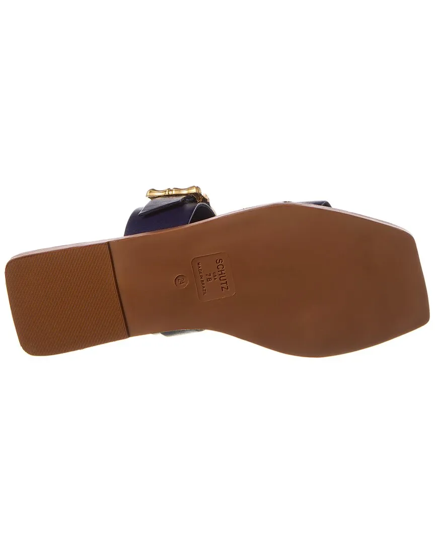 Schutz Enola Double Leather Flat