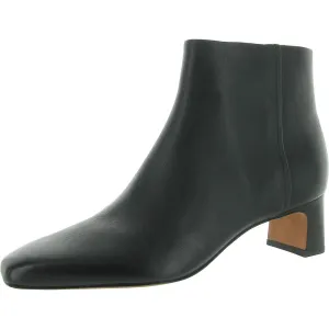 Silvana Womens Zip Up Square Toe Ankle Boots