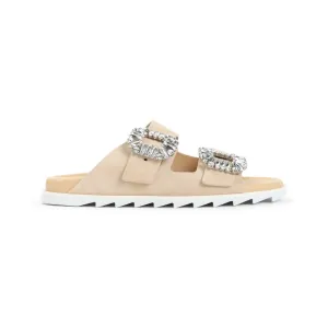 Slidy Strass Buckle Sandals