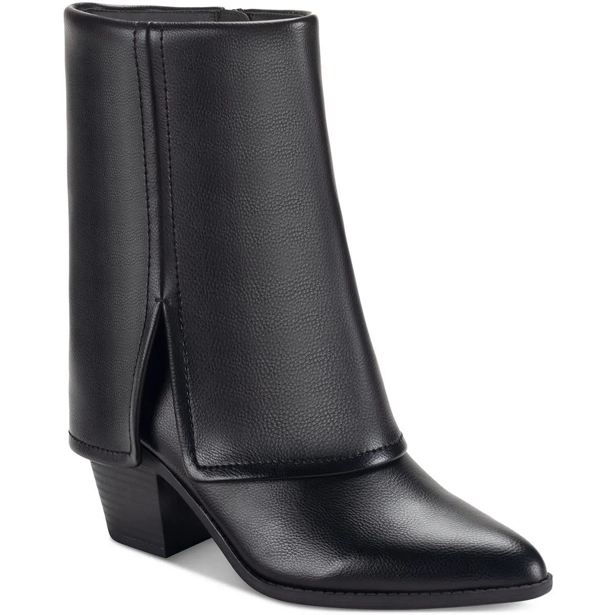 SSIBIZAA Womens Cuffed Manmade Ankle Boots