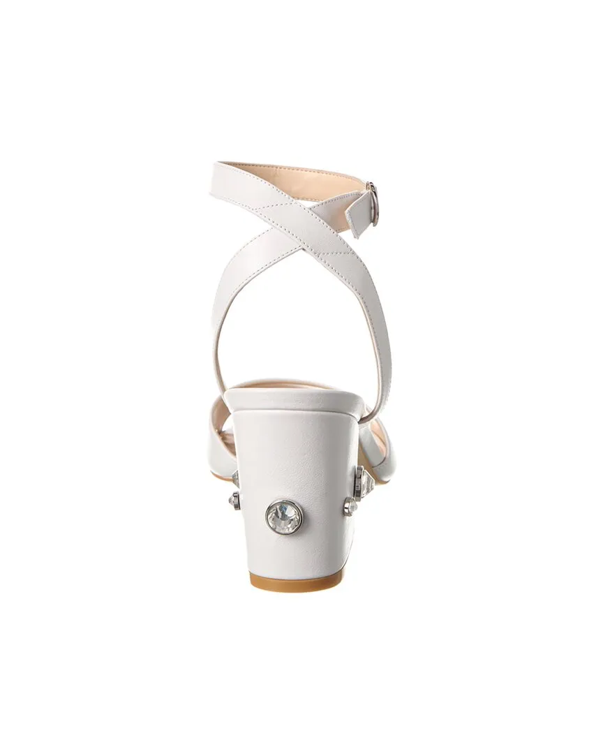 Stuart Weitzman Allshine Block 75 Leather Sandal